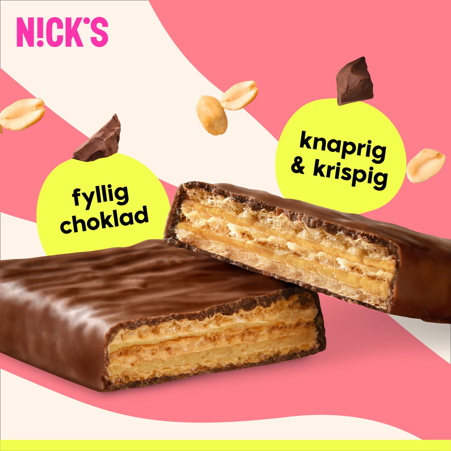 Protein wafer peanut butter