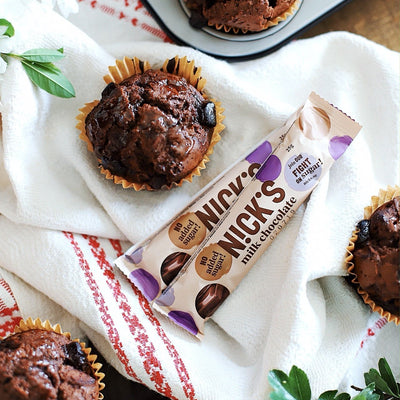 Make healthy chocolate muffins with no added sugar.