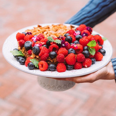 Raspberry Tosca Cake Without Added Sugar.
