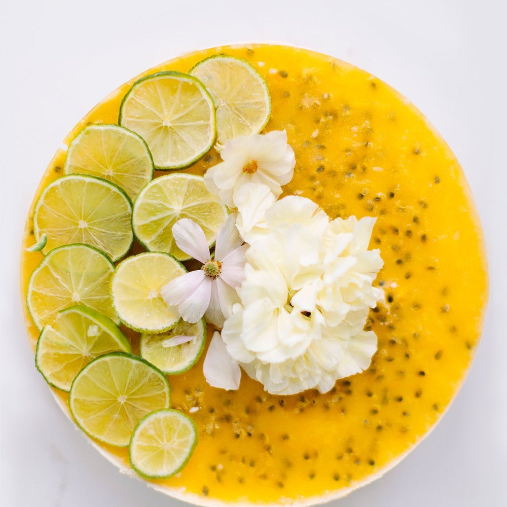 Mumsig passionsfruktcheesecake