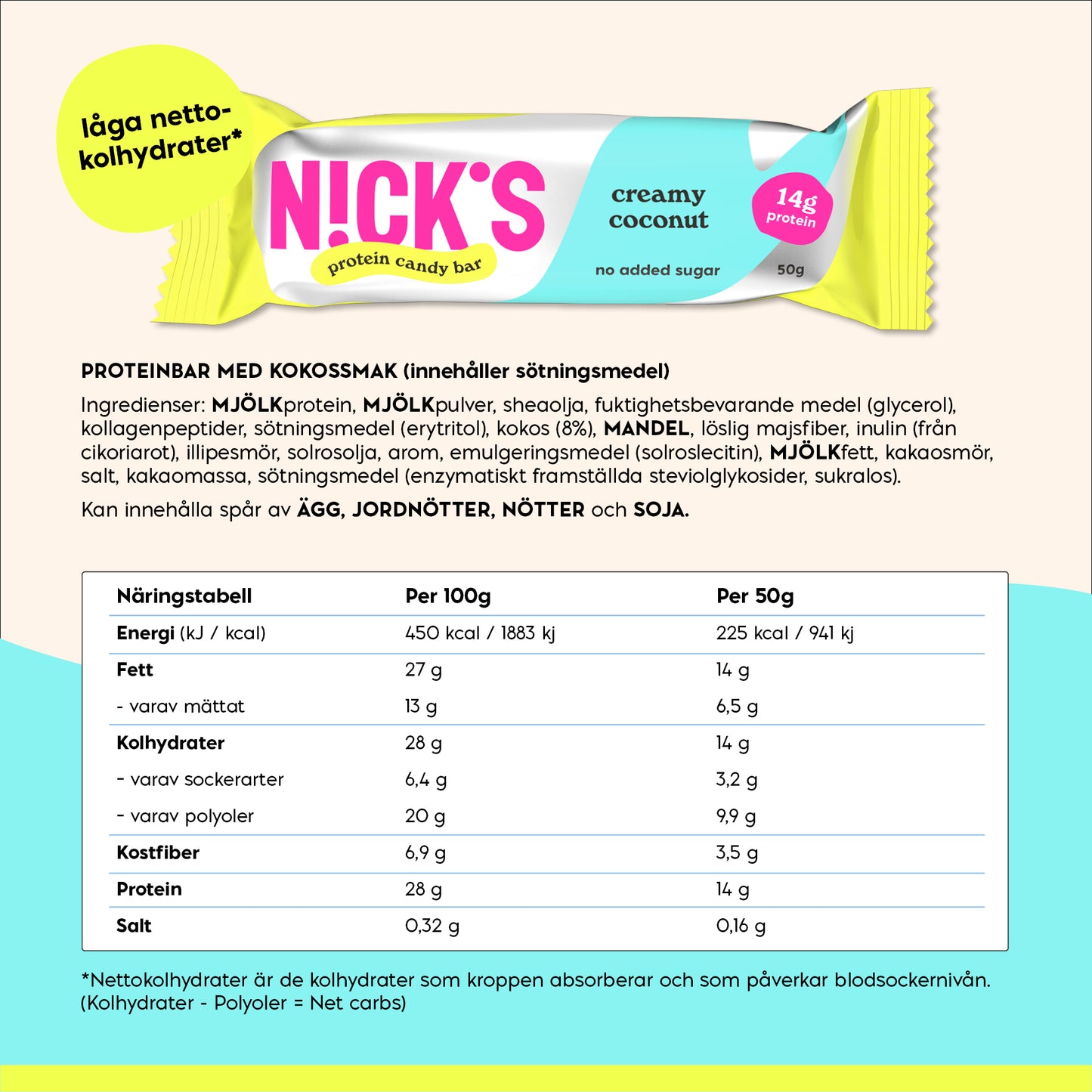 Protein Bar creamy coconut 12 x 50g
