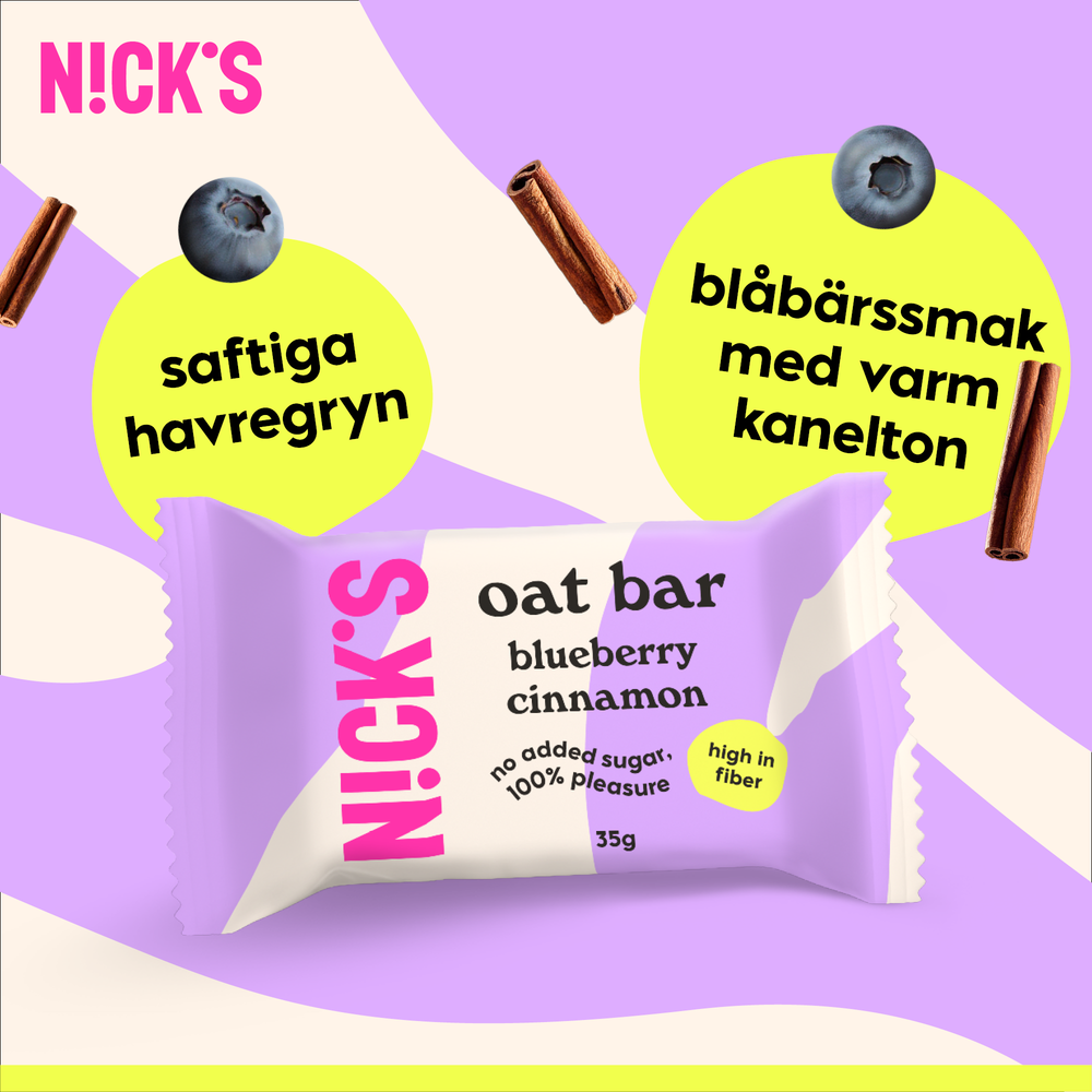 Oat bar blueberry cinnamon 12 x 35g